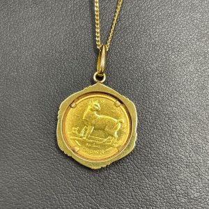 K24/K18 マン島キャットコイン付 ネックレス