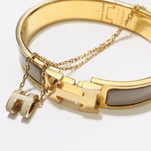 HERMES エルメス クリッククラックバングル&ポップアッシュネックレス