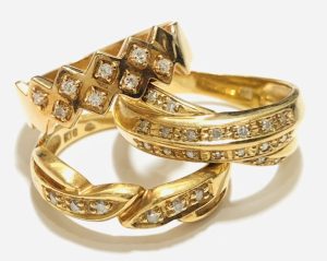 K18 メレダイヤモンド付き リング まとめ