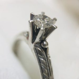 Pt850 ダイヤモンド0.25ct プラチナリング