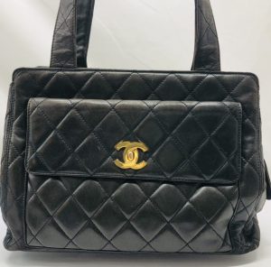 CHANEL シャネル マトラッセ ラムスキン トートバッグ