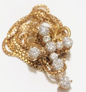 K18 ネックレス ダイヤモンド 1ct