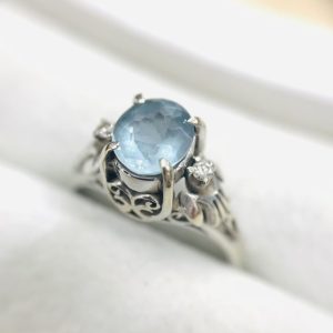 K14WG リング 石付き