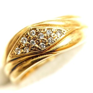 K18 メレダイヤリング 0.08ct