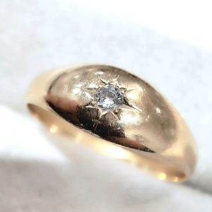 K18 18金 ダイヤリング