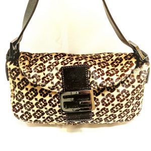 FENDI フェンディ ハラコレザー ミニマンマバケット