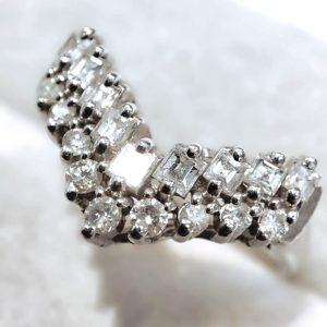 Pt900 プラチナ900 ダイヤリング