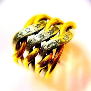 K18/Pt900　リング