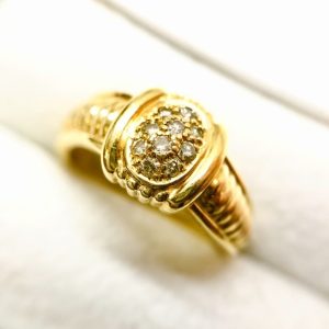 K18 リング メレダイヤ