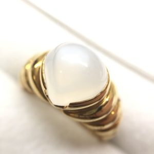 K18 ムーンストーン リング