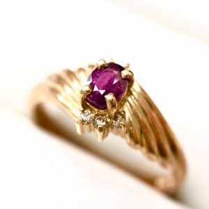 K18 ルビーリング