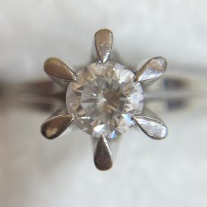 Pt900 ダイヤリング 0.47ct