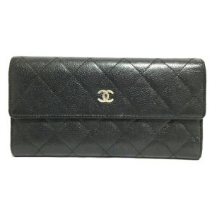 CHANEL シャネル マトラッセ 長財布 キャビアスキン