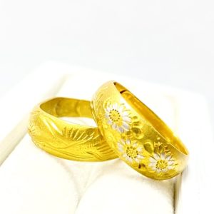 K24 純金 リング 2点