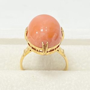 K18 ピンク珊瑚 リング
