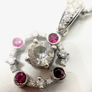 Pt900 ダイヤ0.39ct ネックレス