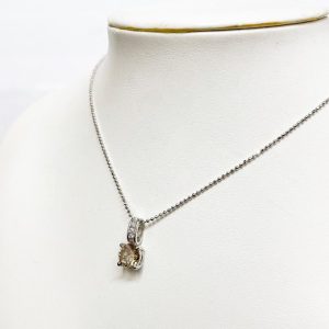 K18WG ダイヤモンド ネックレス