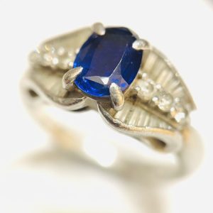 サファイア 1.15ct Pt900 リング