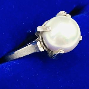 K14WG パール付きリング