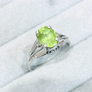 K14WG ペリドット リング