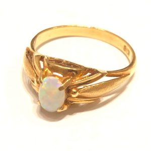 K18 18金 オパール リング