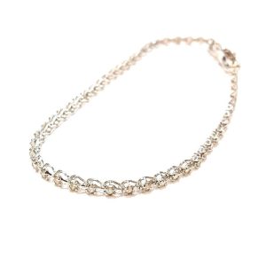 K18WG メレダイヤ 1ct ブレスレット