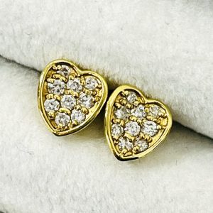 K18 メレダイヤ0.3ct付きピアス