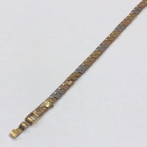 K18 Pt850 コンビ ブレスレット プラチナ ゴールド コンビ