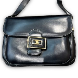 CELINE　レザー　ショルダーバッグ　トリオンフ