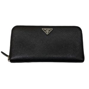 PRADA プラダ サフィアーノ ラウンドファスナー財布