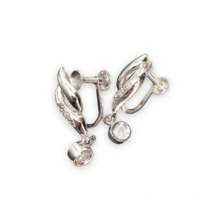 Pt850 メレダイヤ イヤリング