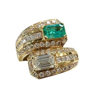 K18 エメラルド リング