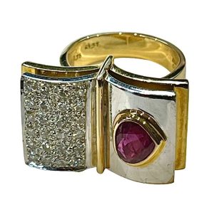 K18 ルビー リング