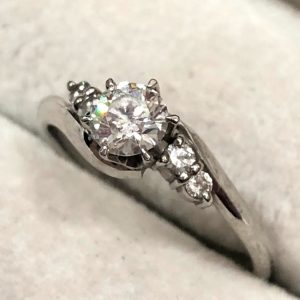 Pt900 プラチナ900 ダイヤ 0.312ct 0.08ct リング 指輪