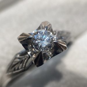 Pt900 0.355ct ダイヤモンドリング プラチナ