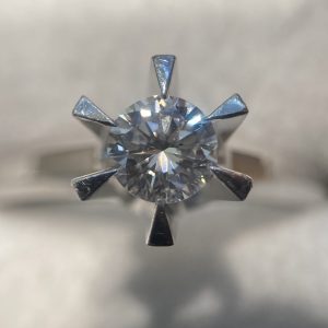 Pt900 0.42ct ダイヤモンドリング