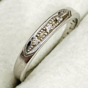 Pt950　メレダイヤモンド付きリング