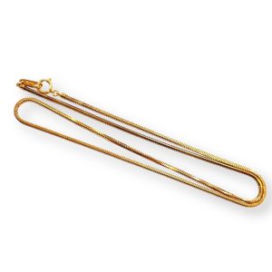 K18 18金 スネークチェーン ネックレス