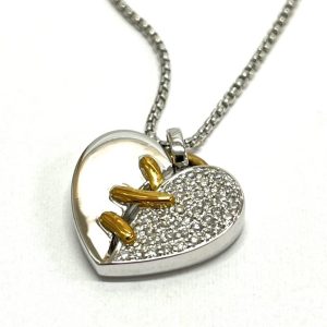 Pt900/K18 ネックレス