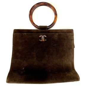 シャネル スウェードハンドバッグ