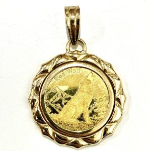 K24コイン&K18ペンダントトップ