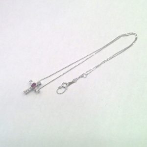 K14WG トップ付きネックレス