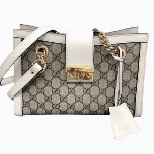 GUCCI グッチ GGスプリーム パドロック ショルダーバッグ