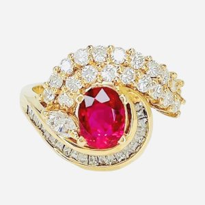 K18 ルビー ダイヤモンド リング ジュエリー アクセサリー