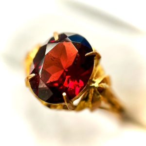 K18 ガーネット リング