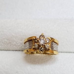 ダイヤモンド 18金 プラチナ リング ジュエリー