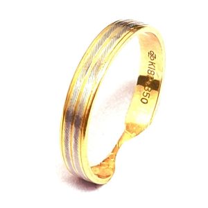 K18/Pt850コンビ　リング