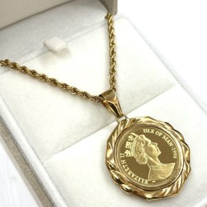 K24 24金 K18 18金 コインネックレス