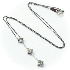 Pt850 ダイヤモンドネックレス