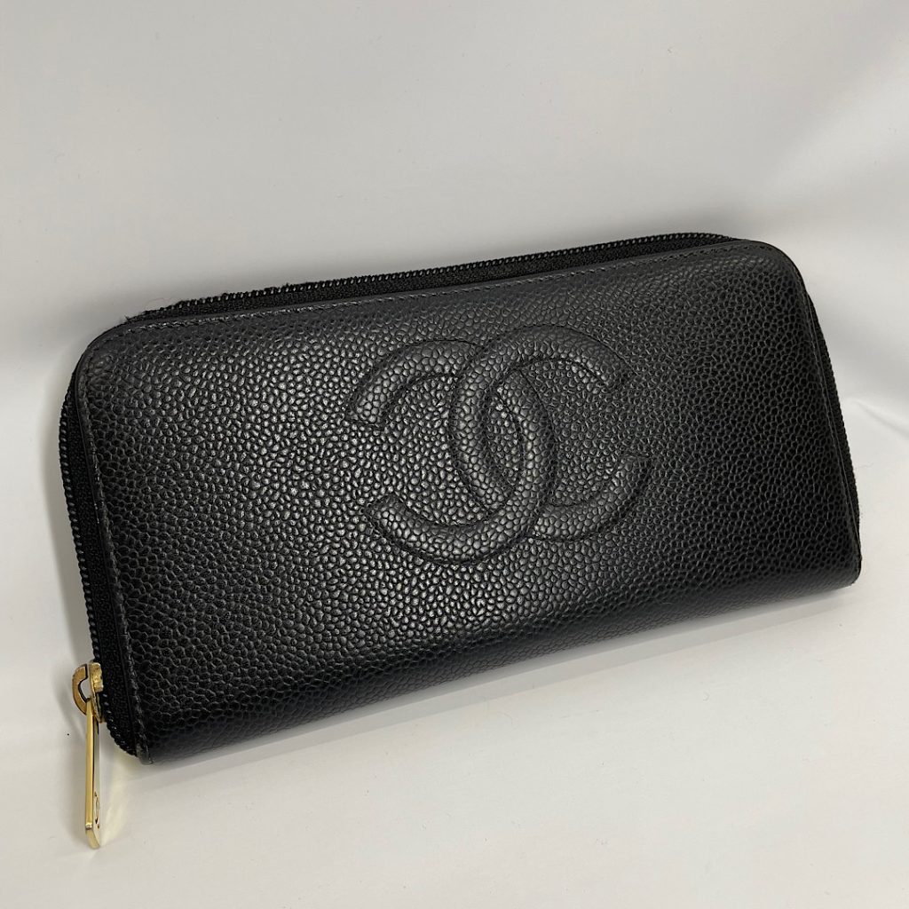 CHANEL シャネル 長財布 キャビアスキン